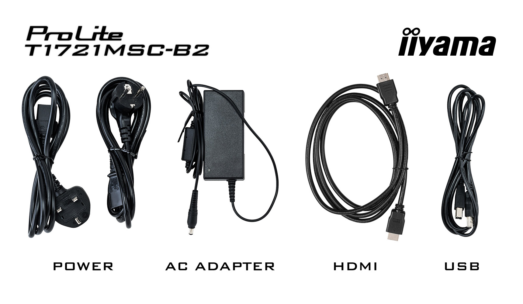 17" iiyama T1721MSC-B2: PCAP, 10P, HDMI, repro 