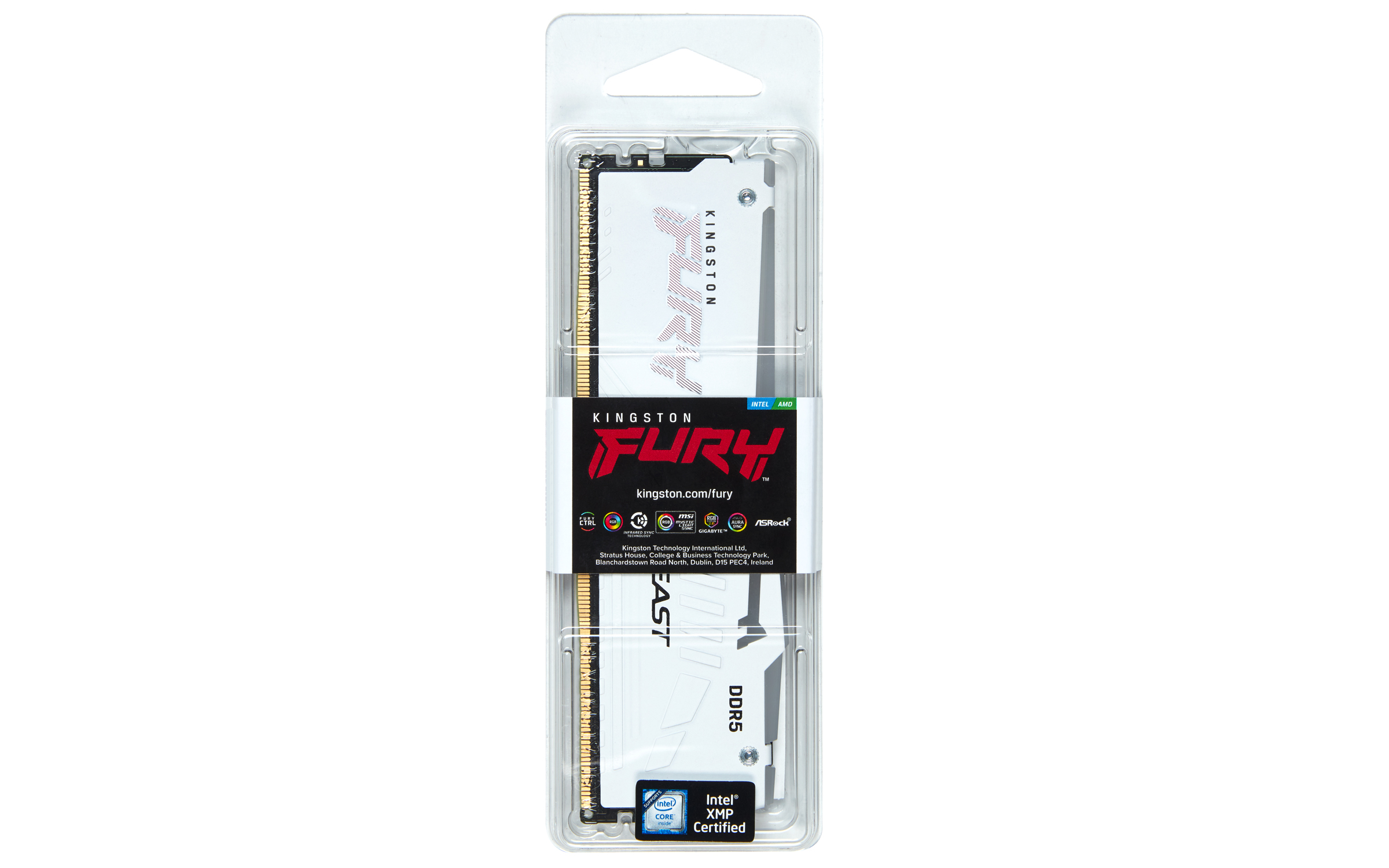 Kingston FURY Beast EXPO/ DDR5/ 32GB/ 6000MHz/ CL30/ 1x32GB/ RGB/ White 