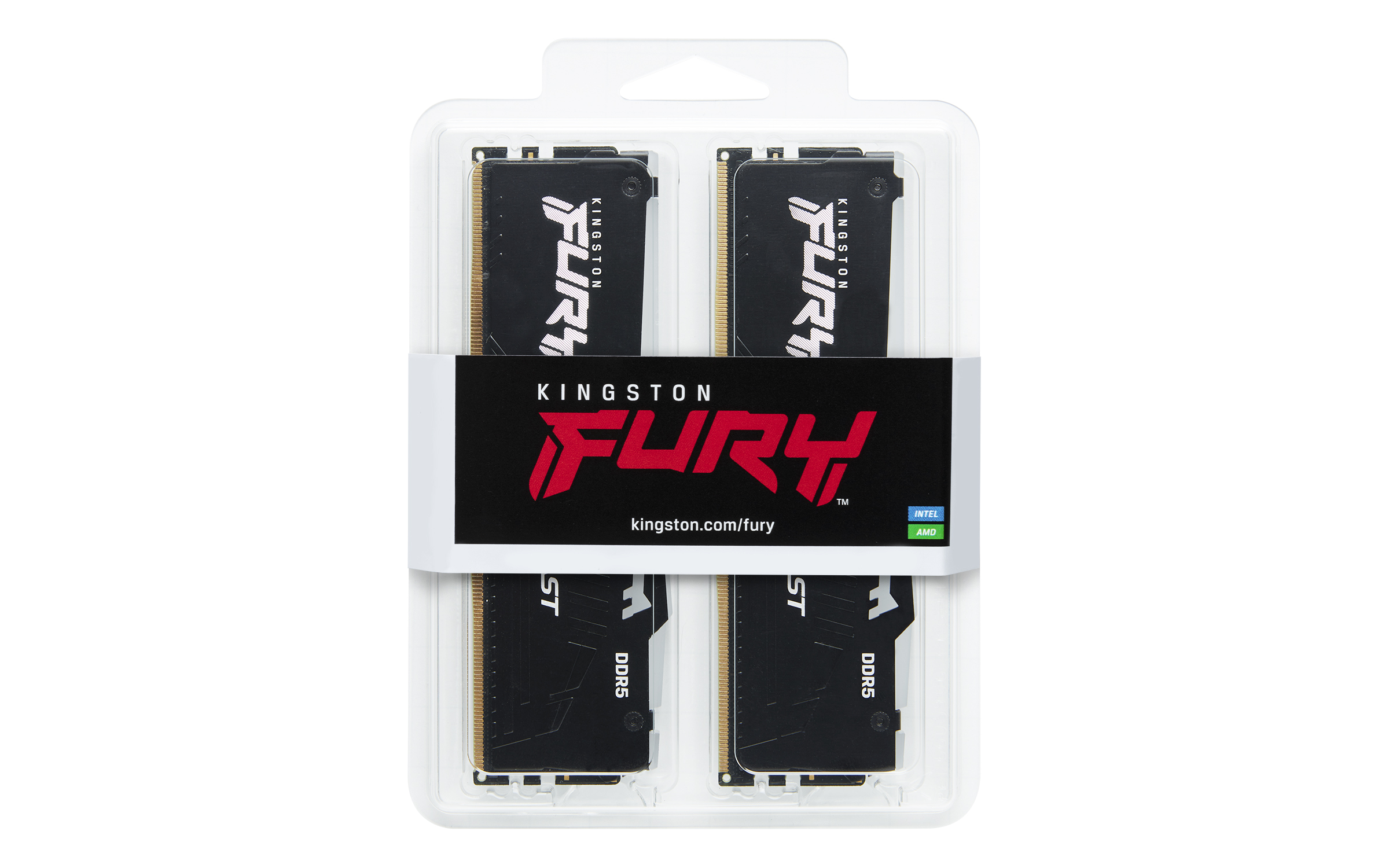 Kingston FURY Beast EXPO/ DDR5/ 32GB/ 6400MHz/ CL32/ 2x16GB/ RGB/ Black 