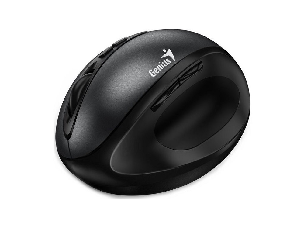 Genius Ergo 8300S/ Vertikálna/ Optická/ Pre pravákov/ 1 600 DPI/ Bezdrôtová USB/ Čierna 
