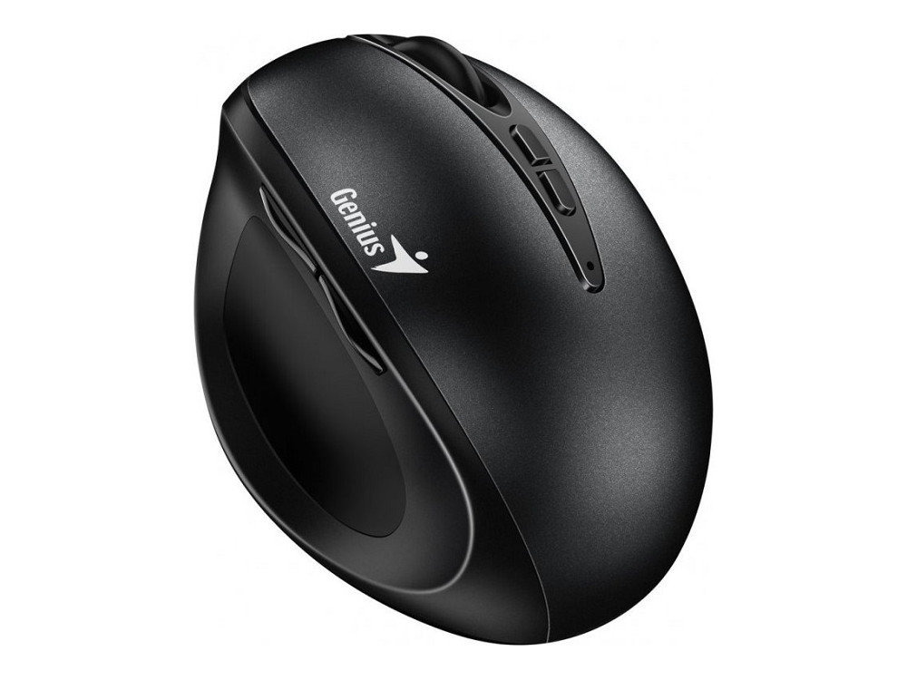 Genius Ergo 8300S/ Vertikálna/ Optická/ Pre pravákov/ 1 600 DPI/ Bezdrôtová USB/ Čierna