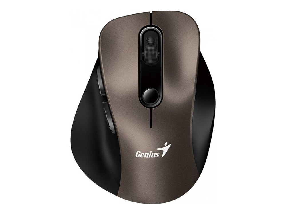 Genius Ergo 9000S/ Ergonomická/ Optická/ Pre pravákov/ 2 400 DPI/ USB+BT/ Champagne Titanium