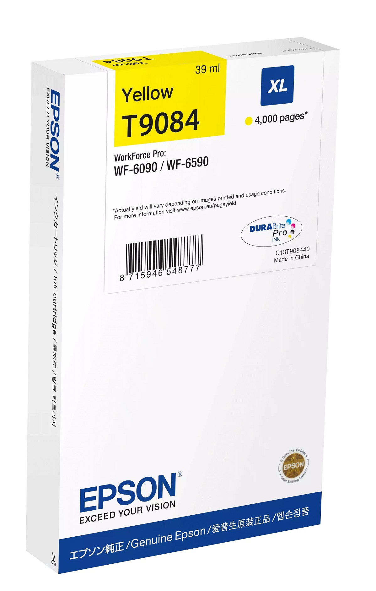 Epson Ink Cartridge XL Yellow