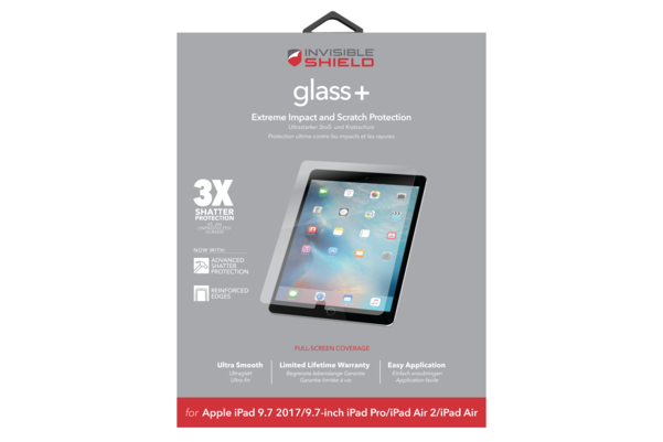 InvisibleShield sklo pro iPad 9.7 2017/ 2018/ Pro/ Air 2/ Air 