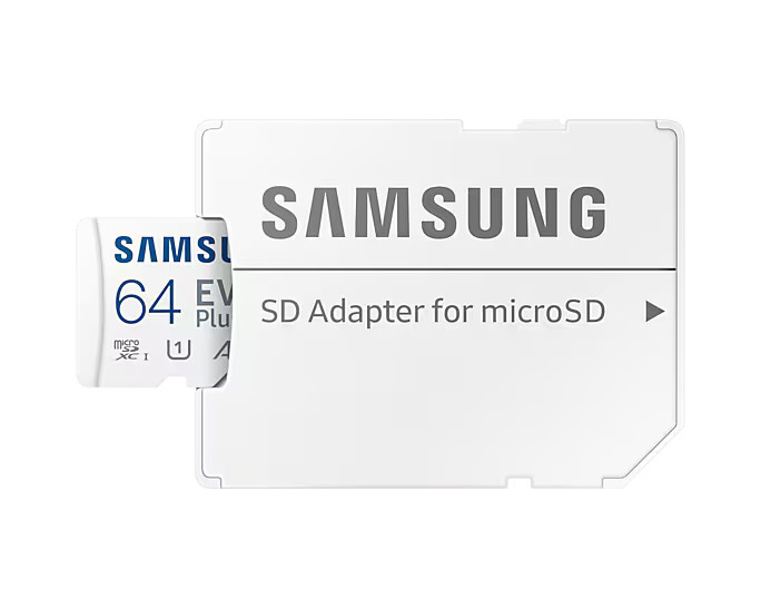 Samsung EVO Plus/ micro SDXC/ 64GB/ UHS-I U1 / Class 10/ + Adaptér/ Bílá 
