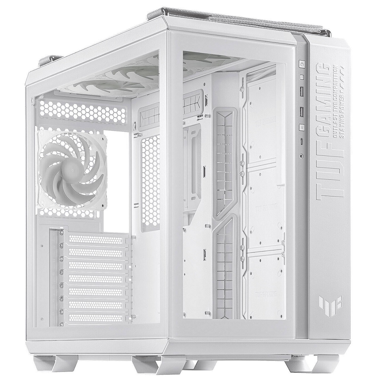 ASUS TUF Gaming GT502 PLUS/ Midi Tower/ Transpar./ Biela