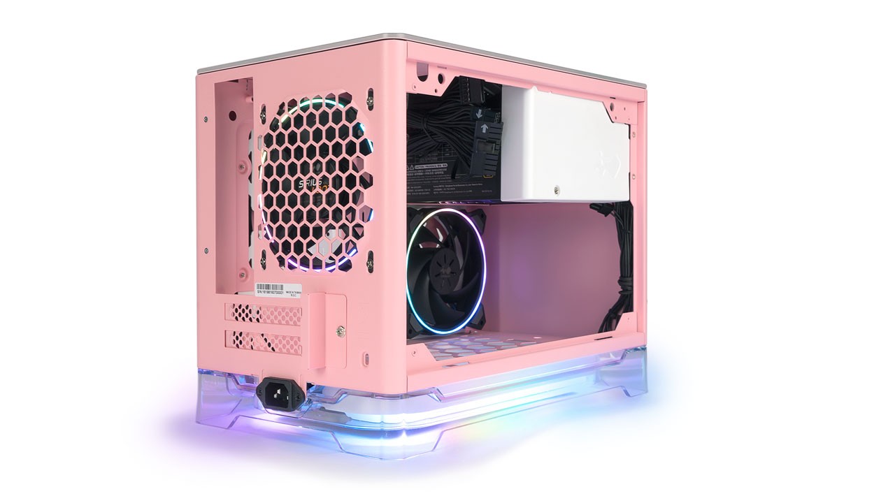 Mini ITX skříň In Win A1 Plus Pink +650W 