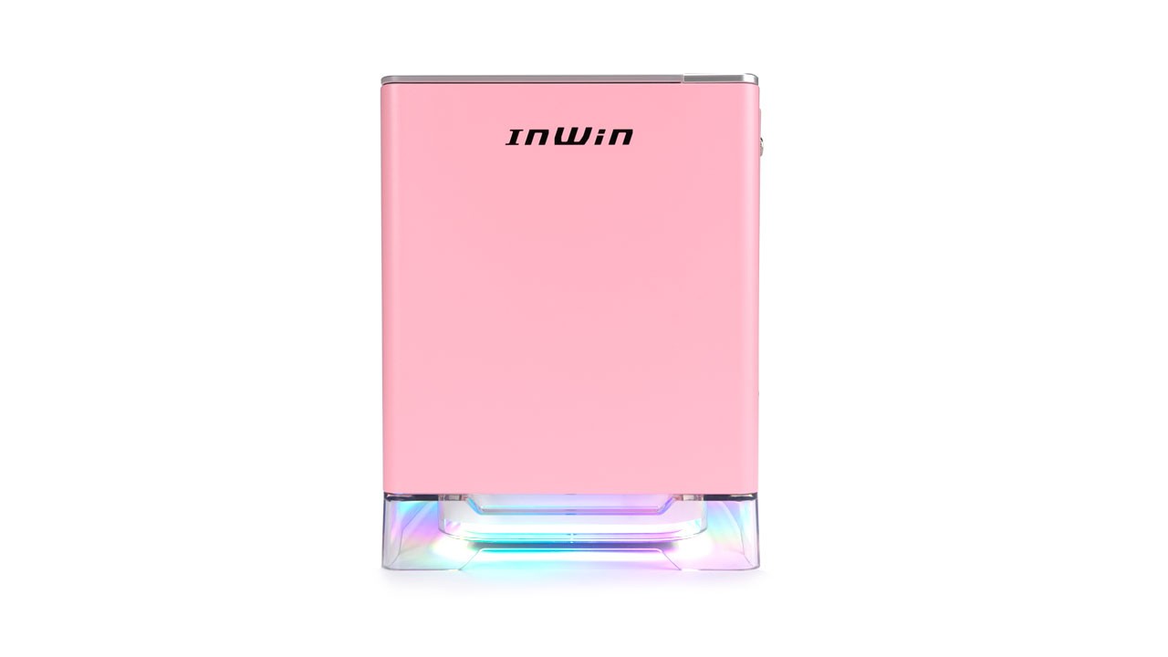 In Win A1 Plus/ Mini ITX/ Transpar./ Ružová/ 650W/ 80PLUS Gold