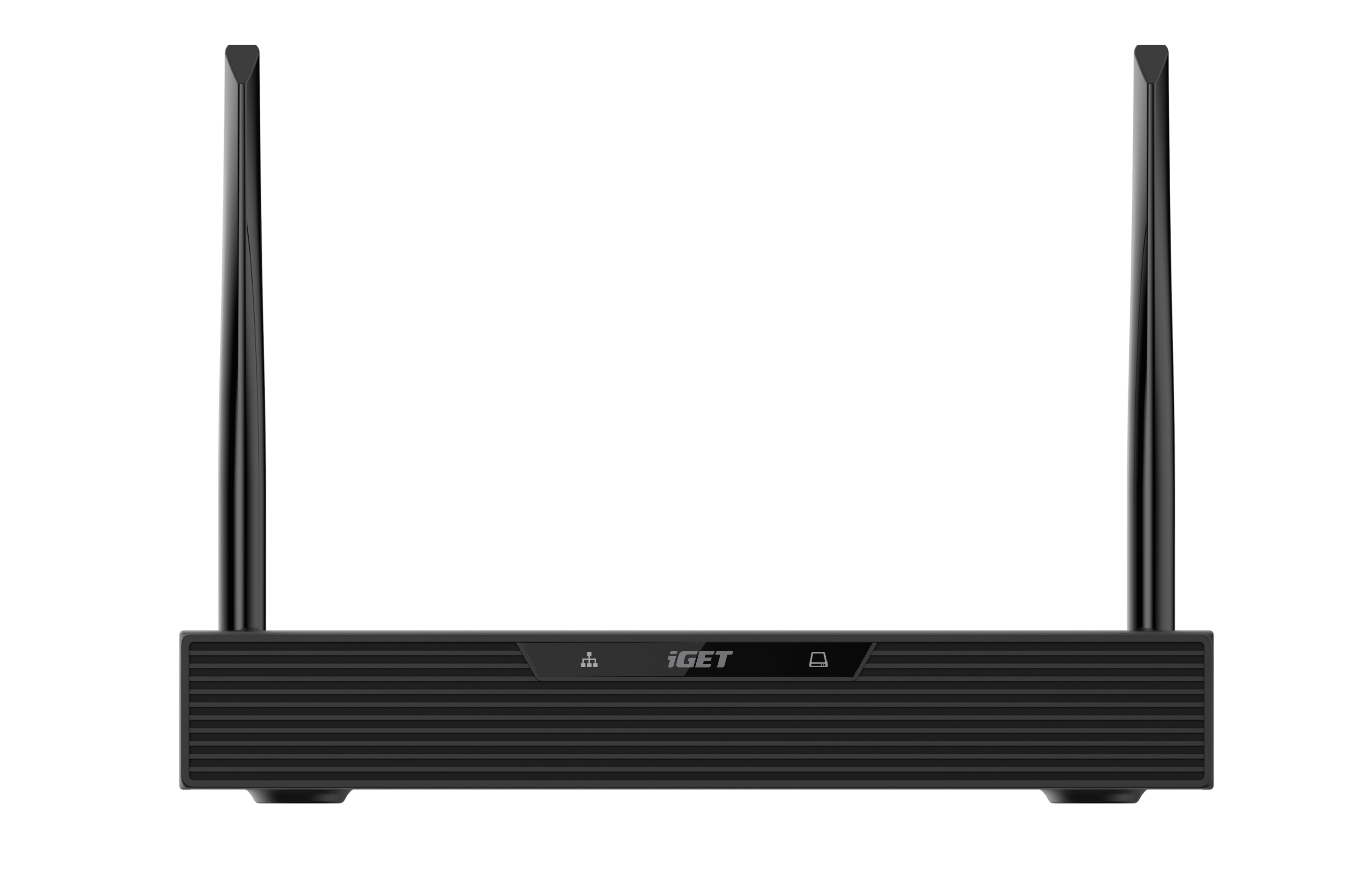 iGET HOME NVR N4C4 - CCTV bezdrôtový Wi-Fi set 2K+ rozlíšenie, 4CH NVR + 4x kamera so zvukom a IR 