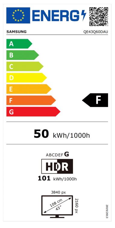 Samsung/ QE43Q60D/ 43"/ 4K UHD/ Titánovo šedá 