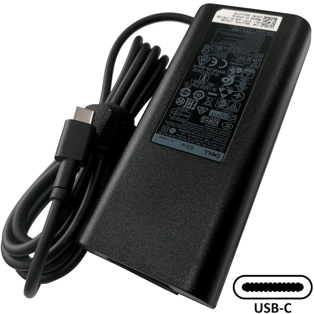 Napájací adaptér 65W 5V/ 9V/ 15V/ 20V, USB-C, originál DELL CJG9W