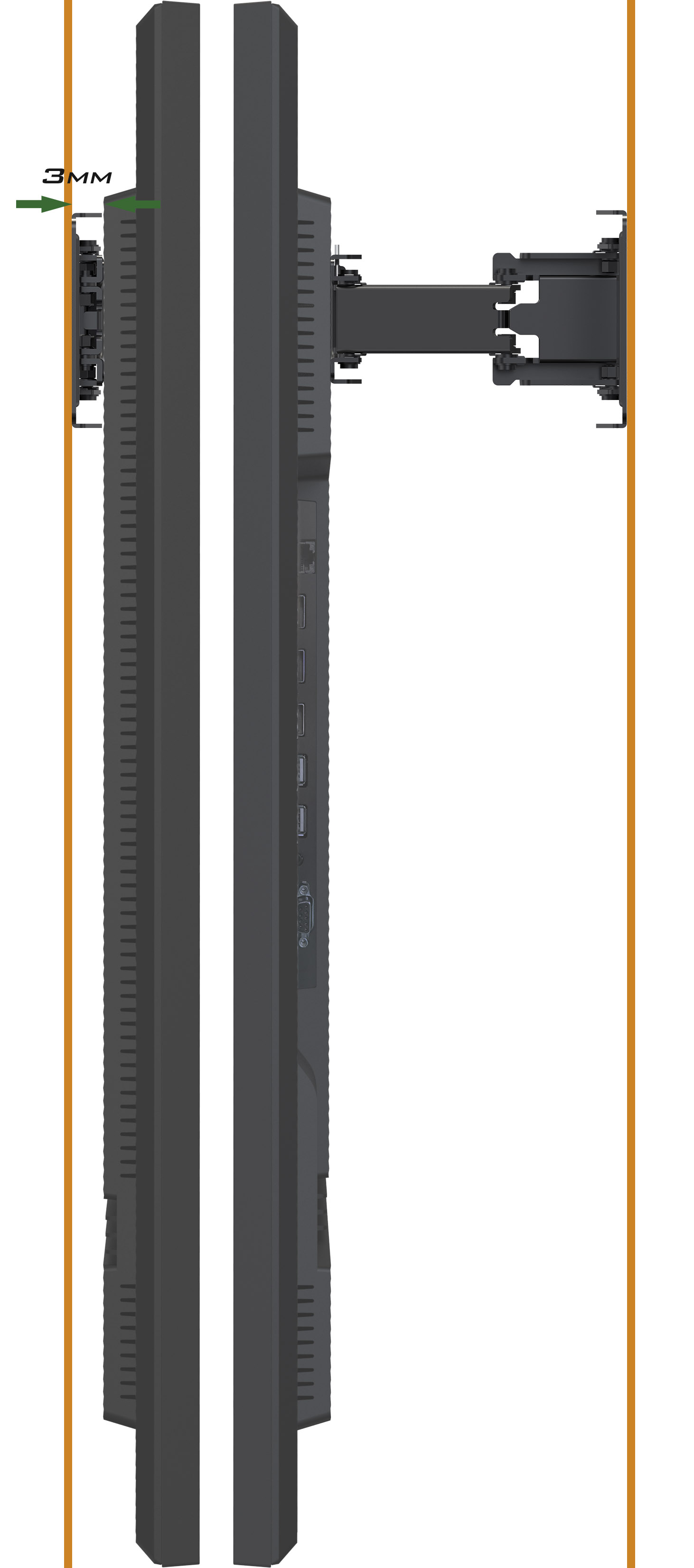 iiyama - Zero gap mouting bracet kit 