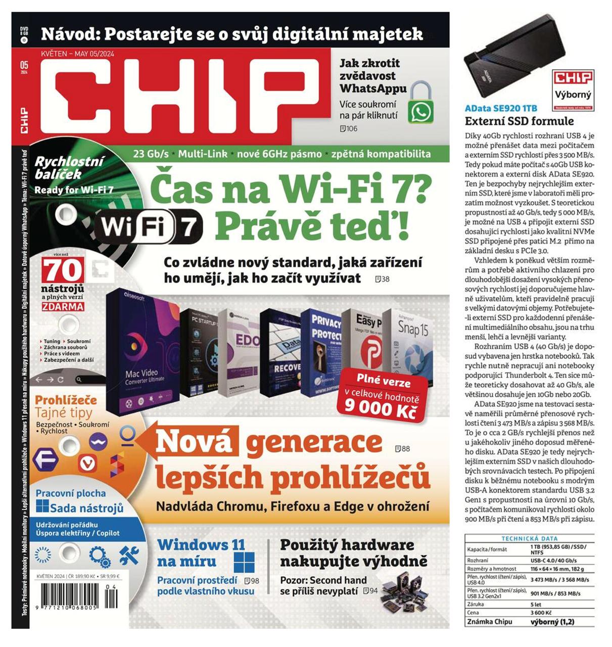 ADATA SE920/ 4TB/ SSD/ Externá/ Čierna/ 5R 