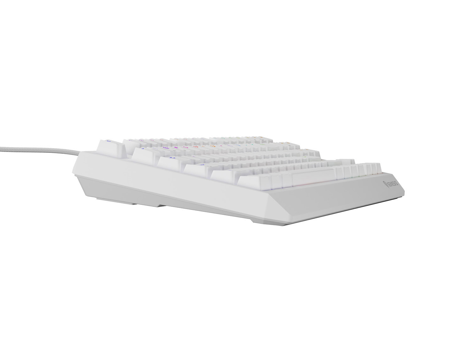 GENESIS herná klávesnica THOR 230/ TKL/ RGB/ Outemu Red/ Bezdrôtová USB + Bluetooth/ US layout/ Biela 