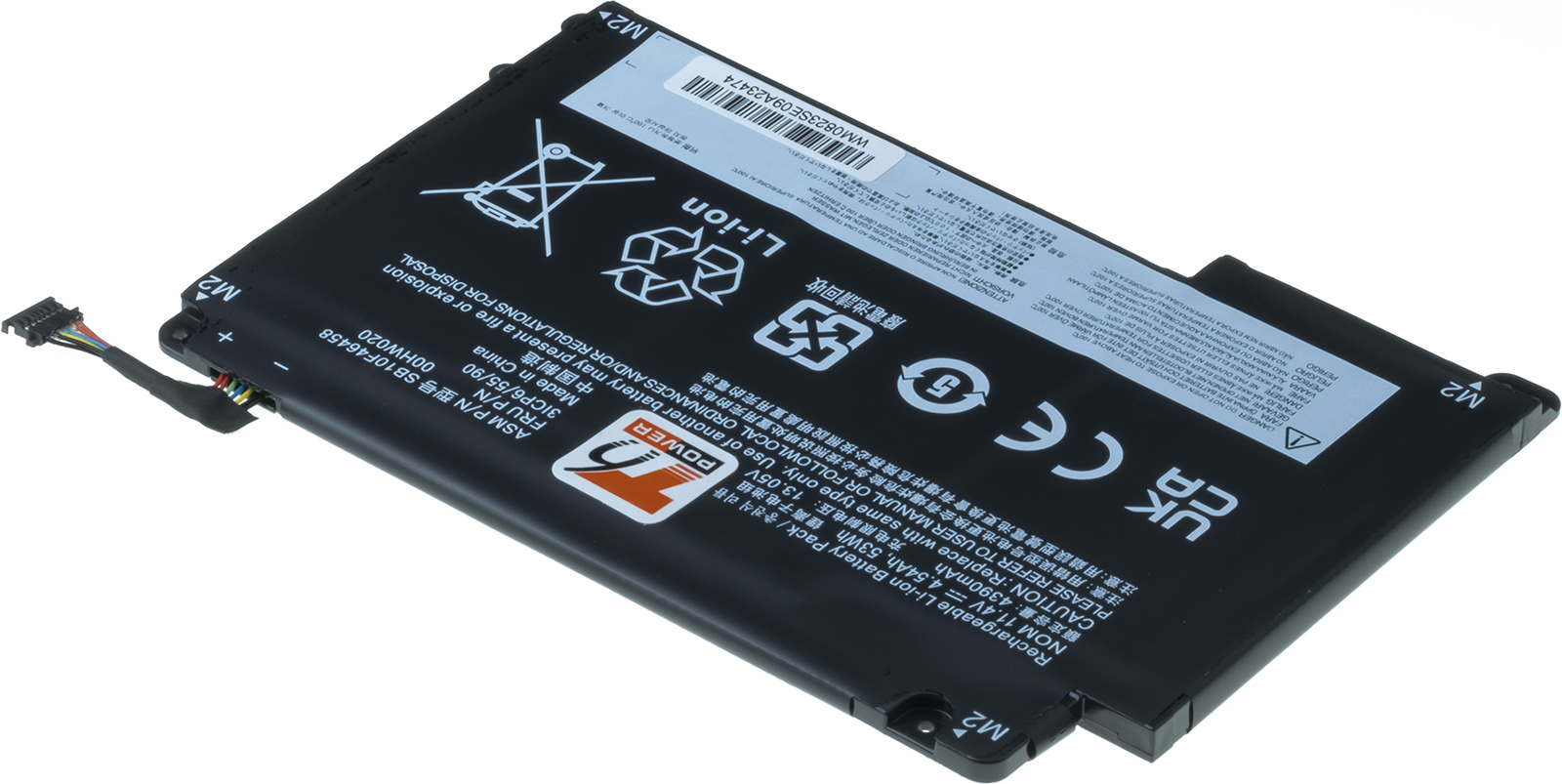 Baterie T6 Power Lenovo ThinkPad P40, Yoga 460, 4540mAh, 53Wh, 3cell, Li-pol 