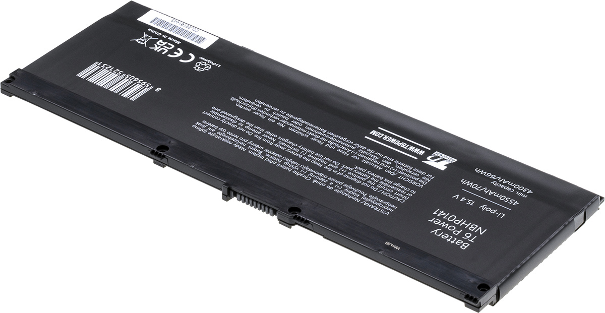 Batéria T6 Power pre HP Omen 15-ce000, Pavilion Power 15-cb000 serie, 4550mAh, 70Wh, 4cell, Li-pol 
