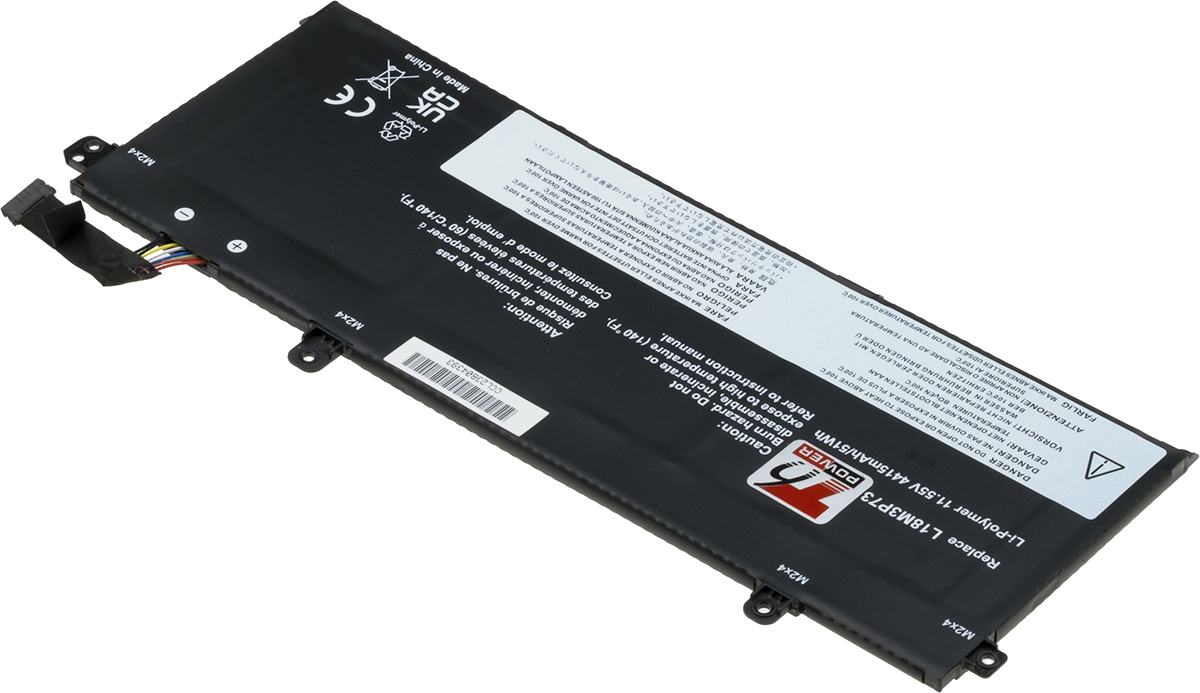 Batéria T6 Power Lenovo ThinkPad T490, T495, T14 Gen 1, P14s, P43s, 4415mAh, 51Wh, 3cell, Li-pol 
