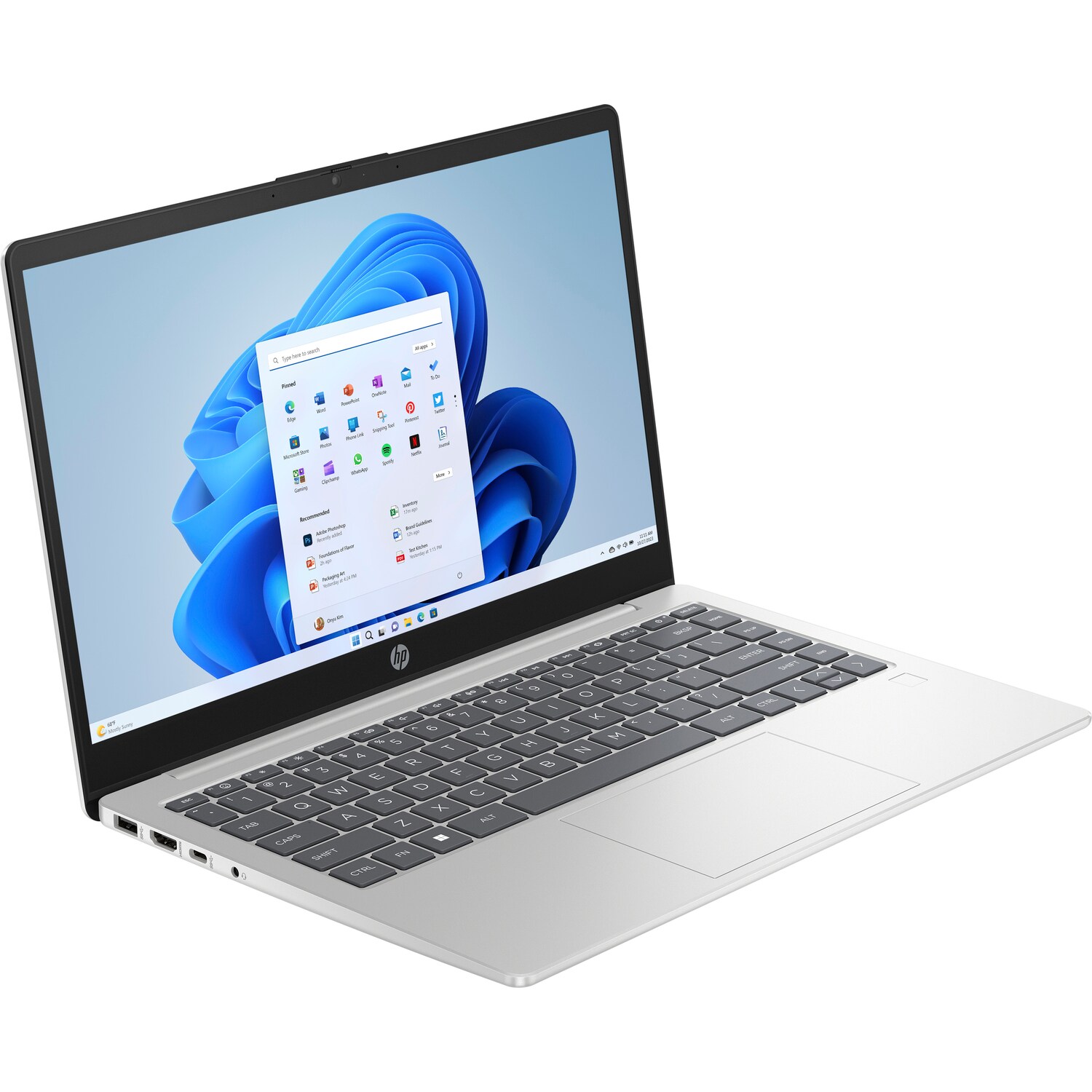 HP 14/ 14-em0032nc/ R3-7320U/ 14"/ FHD/ 8GB/ 256GB SSD/ AMD int/ W11H/ Silver/ 2R 
