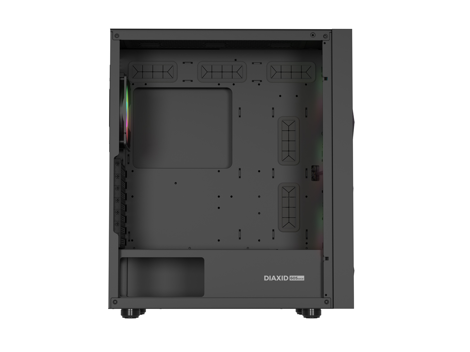 Počítačová skriňa Genesis DIAXID 605 ARGB/ Midi Tower/ Transpar./ Čierna 