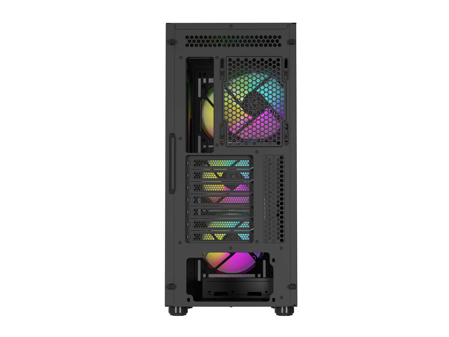 Počítačová skriňa Genesis DIAXID 605 ARGB/ Midi Tower/ Transpar./ Čierna 