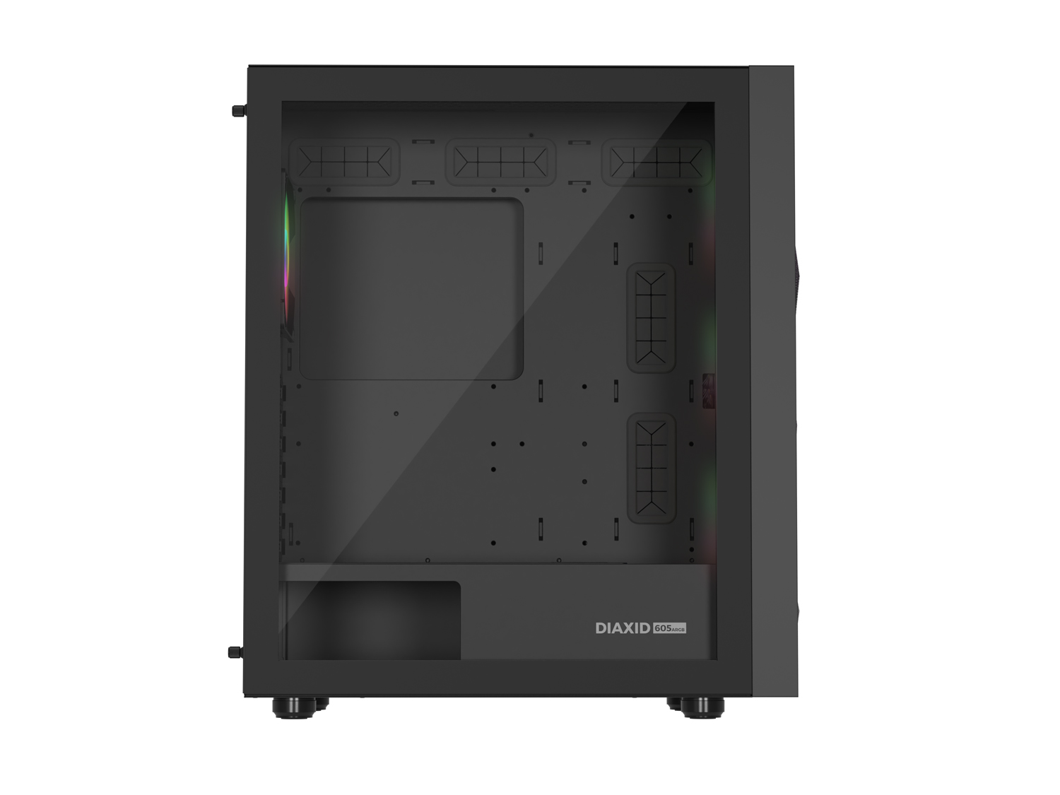 Počítačová skriňa Genesis DIAXID 605 ARGB/ Midi Tower/ Transpar./ Čierna 