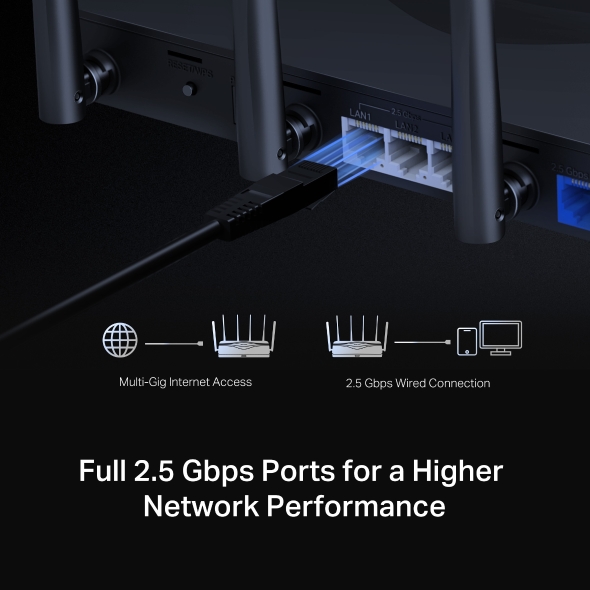 Mercusys MR47BE BE9300 Tri-Band Wifi7 Router 