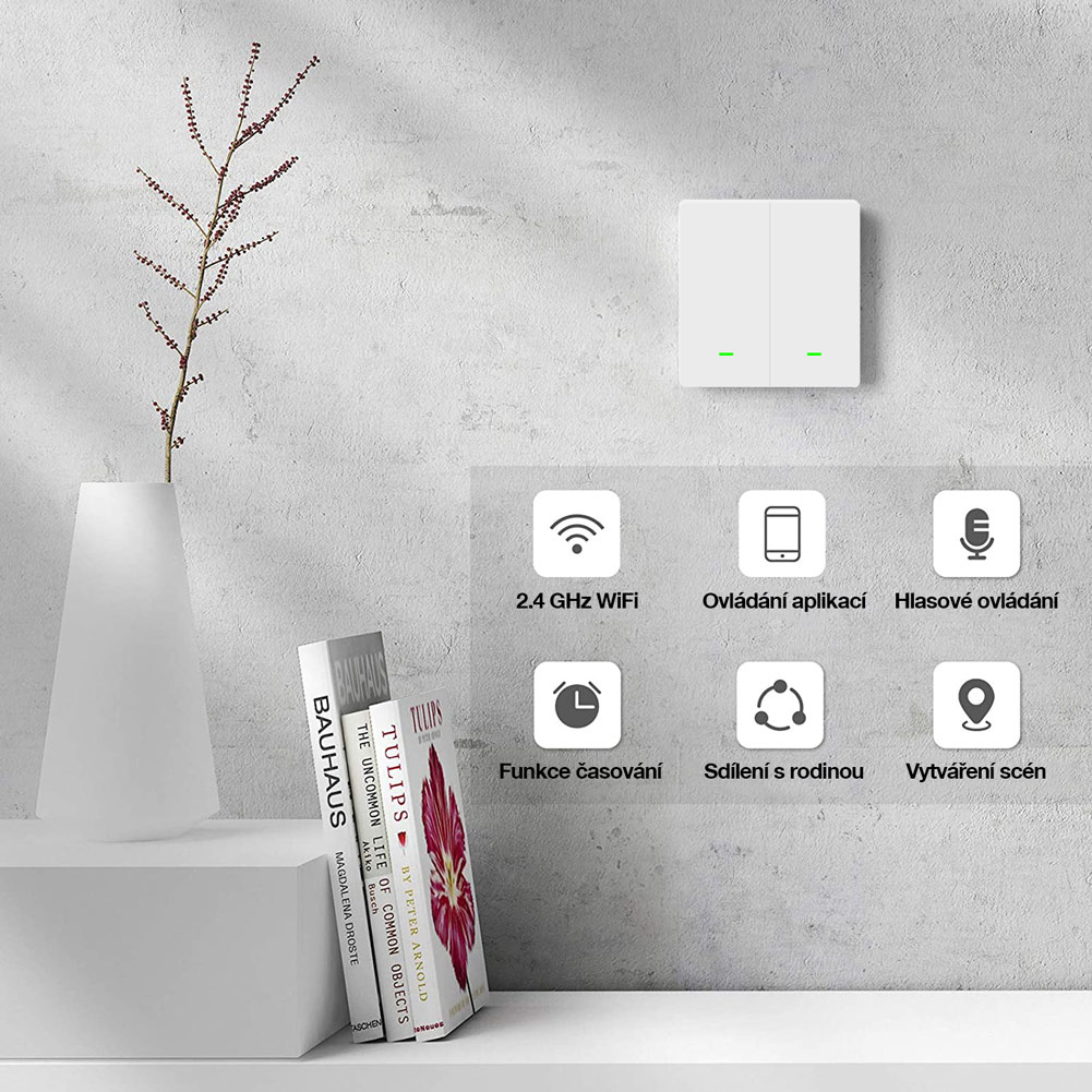 EVOLVEO WiFi Single Switch, šikovný vypínač 