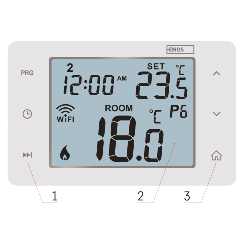 EMOS GoSMART progr.termostat WiFi-drôtový P56201 
