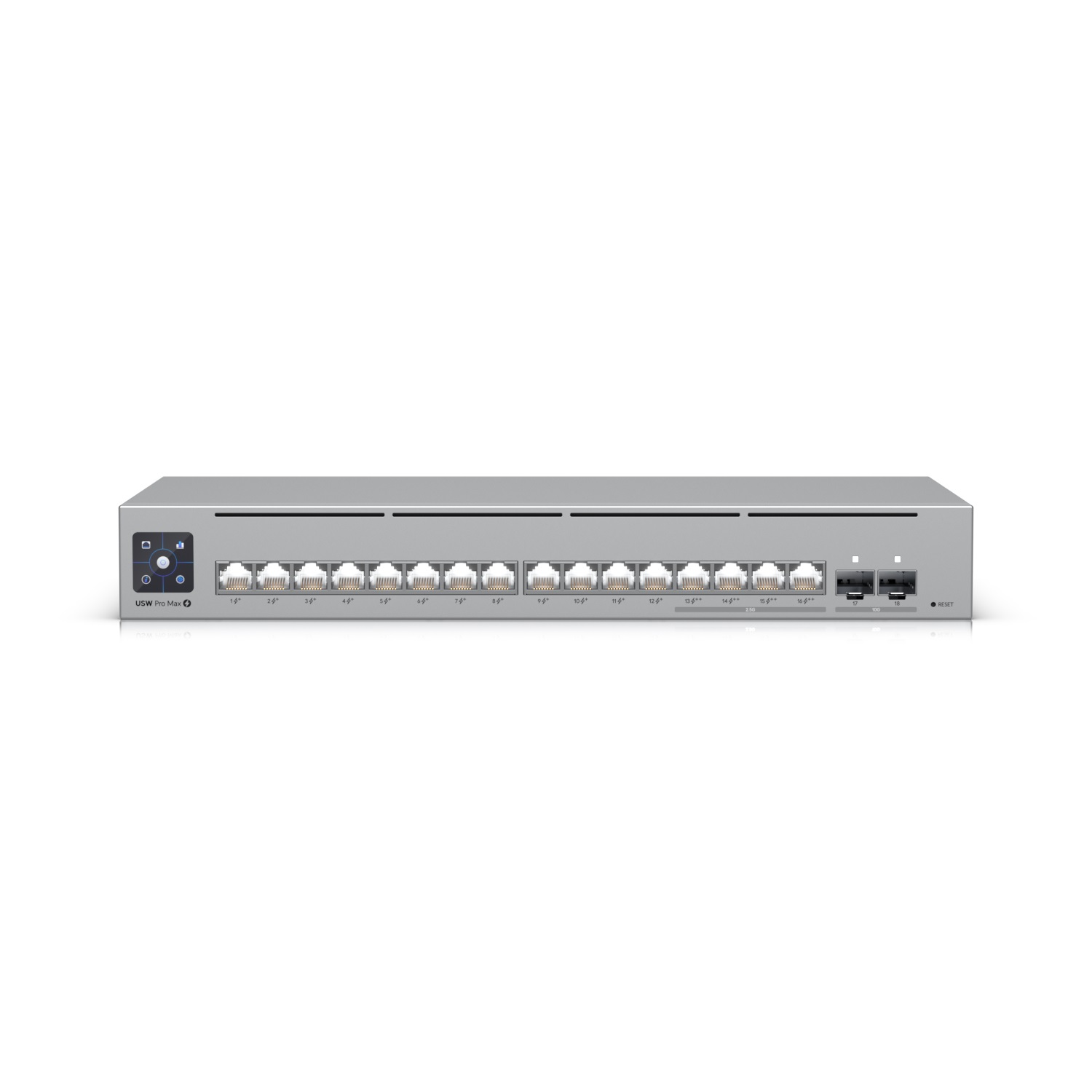 Ubiquiti UniFi switch Gen2 USW-PRO-MAX-16-POE Layer3  12x 1Gbps 4x 2,5Gbps + 2x SFP+  POE++ (180W) 