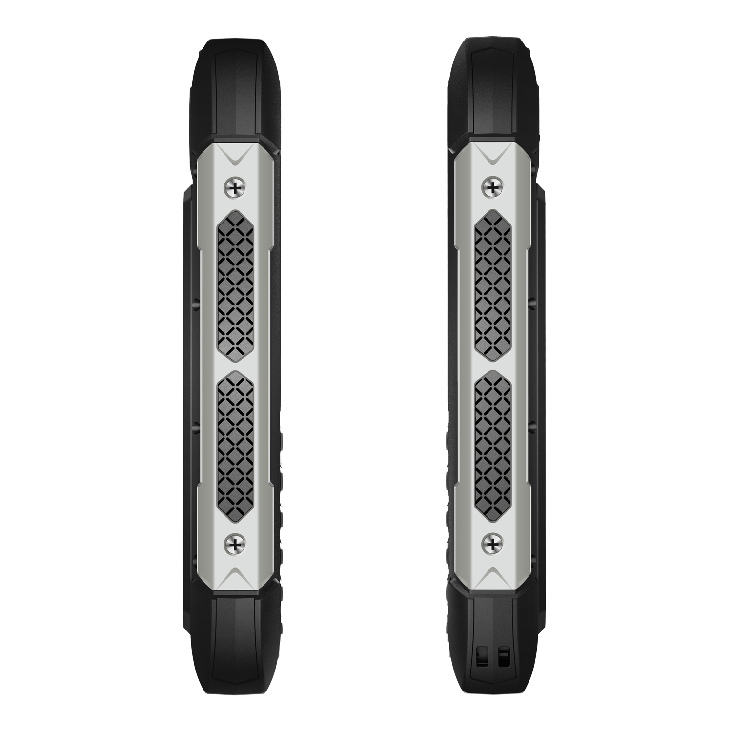 EVOLVEO StrongPhone H1, vodotesný odolný Dual SIM telefón, čierna-strieborná 