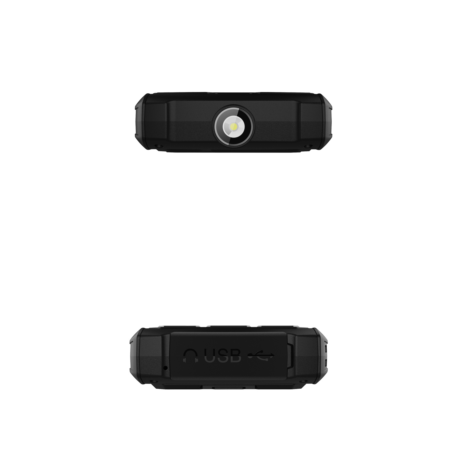 EVOLVEO StrongPhone H1, vodotesný odolný Dual SIM telefón, čierna-strieborná 