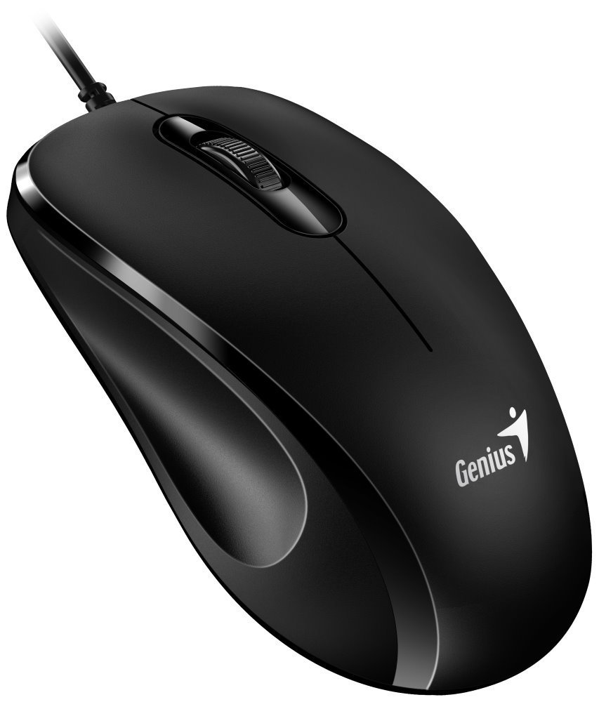 Genius DX-101/ Kancelárska/ Optická/ Pre pravákov/ 1 200 DPI/ Drôtová USB/ Čierna 