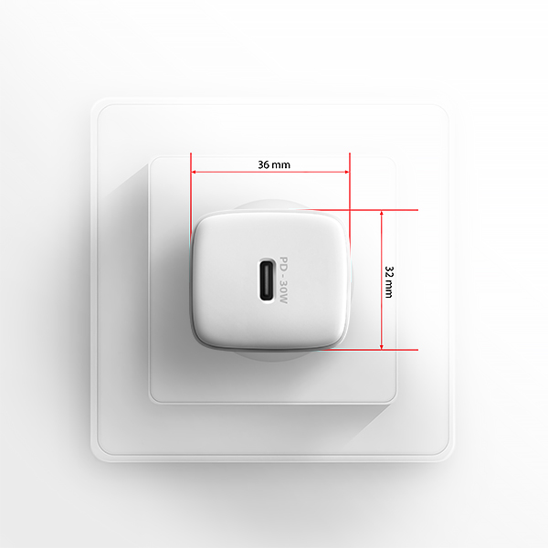 AXAGON ACU-PD30W, Sil nabíjačka do siete 30W, 1x port USB-C, PD3.0/ PPS/ QC4+/ SFC/ AFC/ Apple, biela 