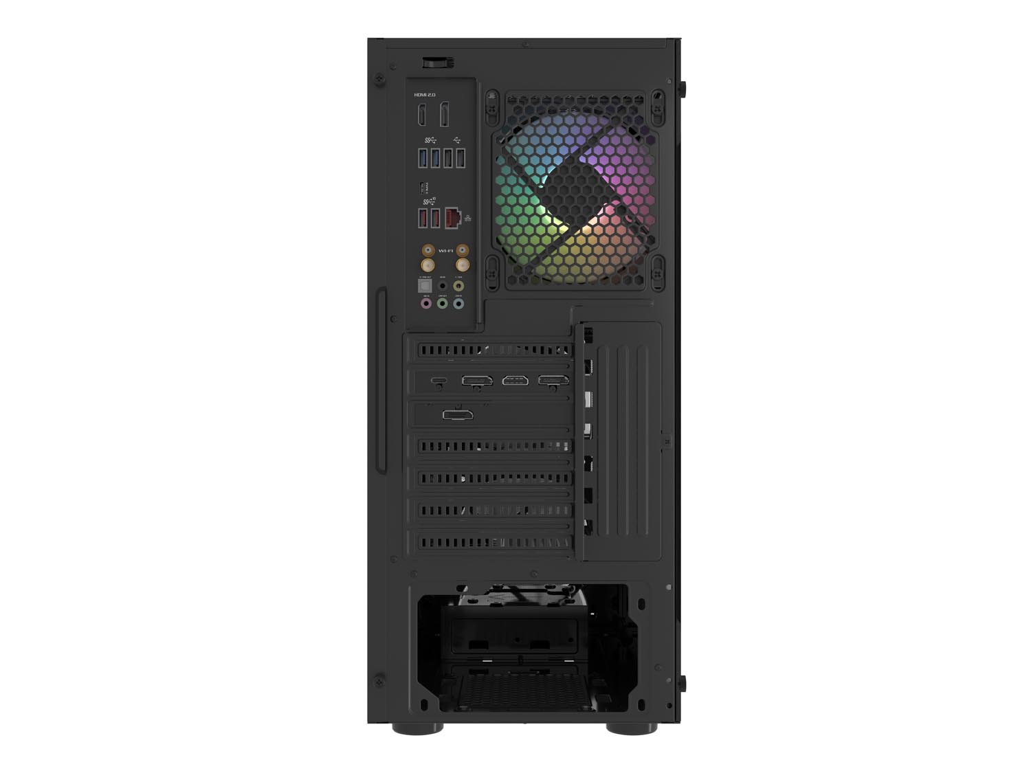 PC skriňa Fury SHOBO/ Midi Tower/ Transpar./ Čierna 
