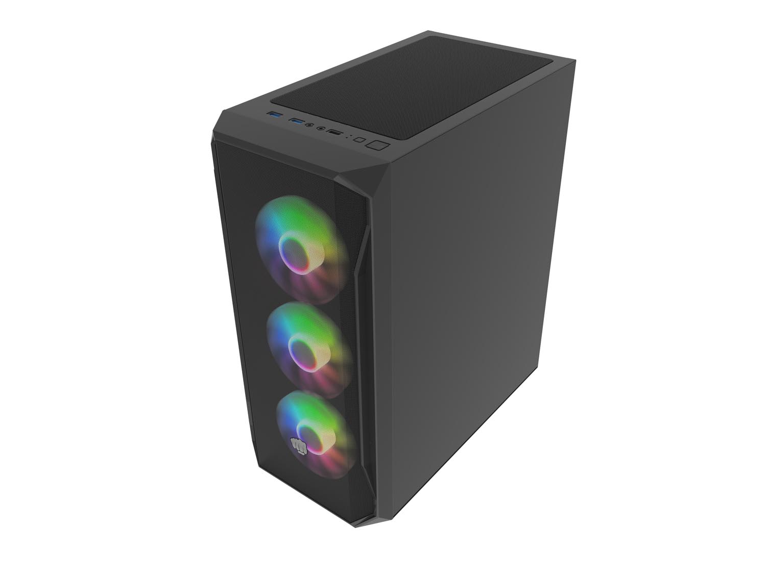 PC skriňa Fury SHOBO/ Midi Tower/ Transpar./ Čierna 