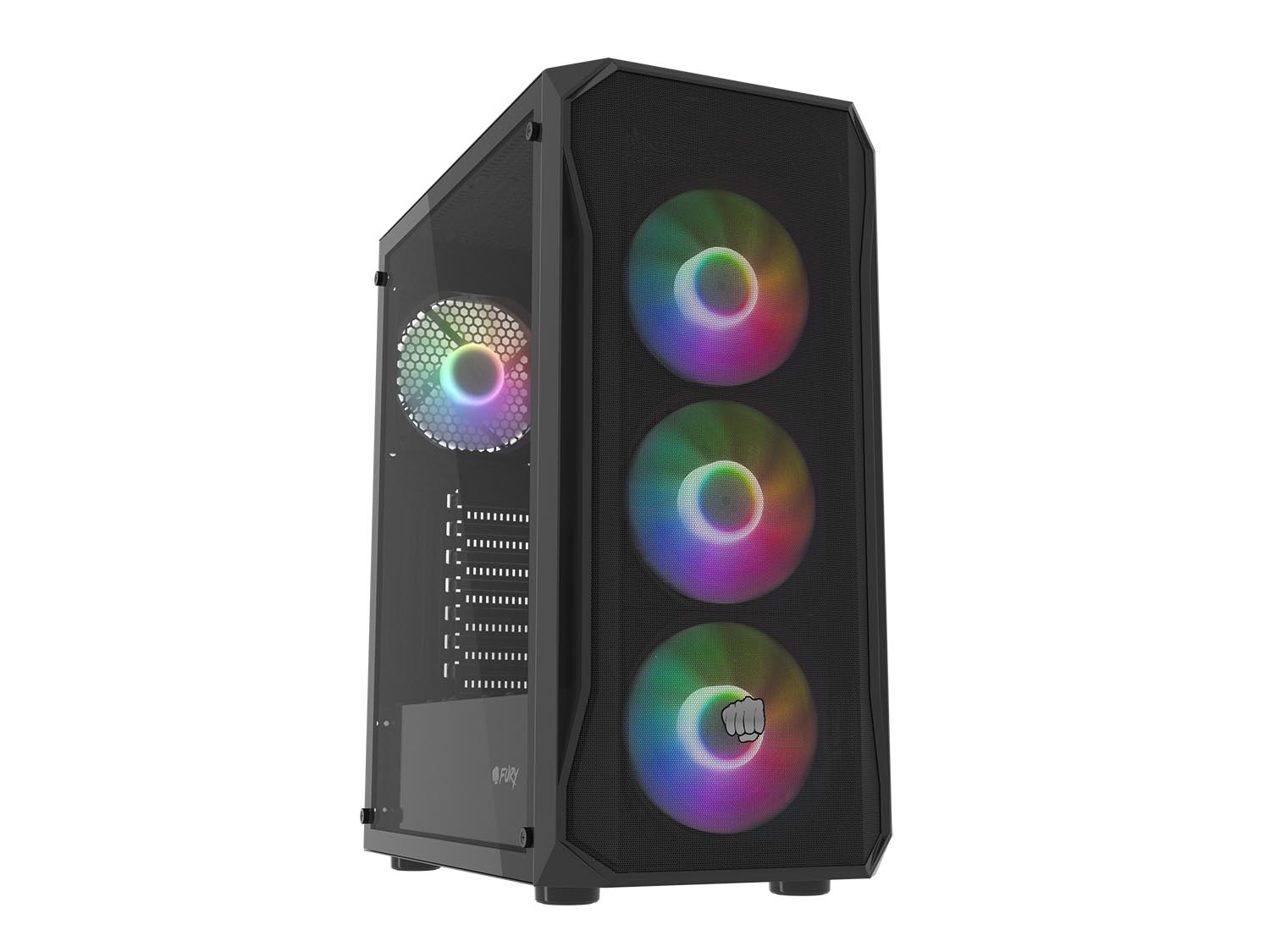 PC skriňa Fury SHOBO/ Midi Tower/ Transpar./ Čierna