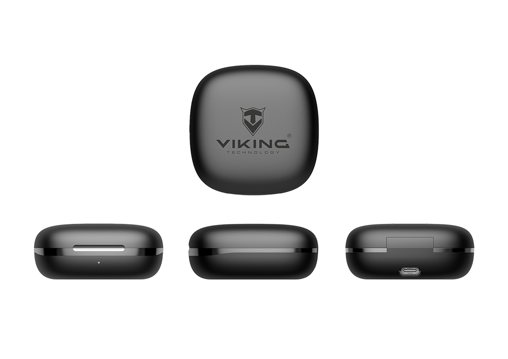 Bezdrôtové Bluetooth slúchadlá Viking V49/ BT/ Bezdrôt/ Čierna 