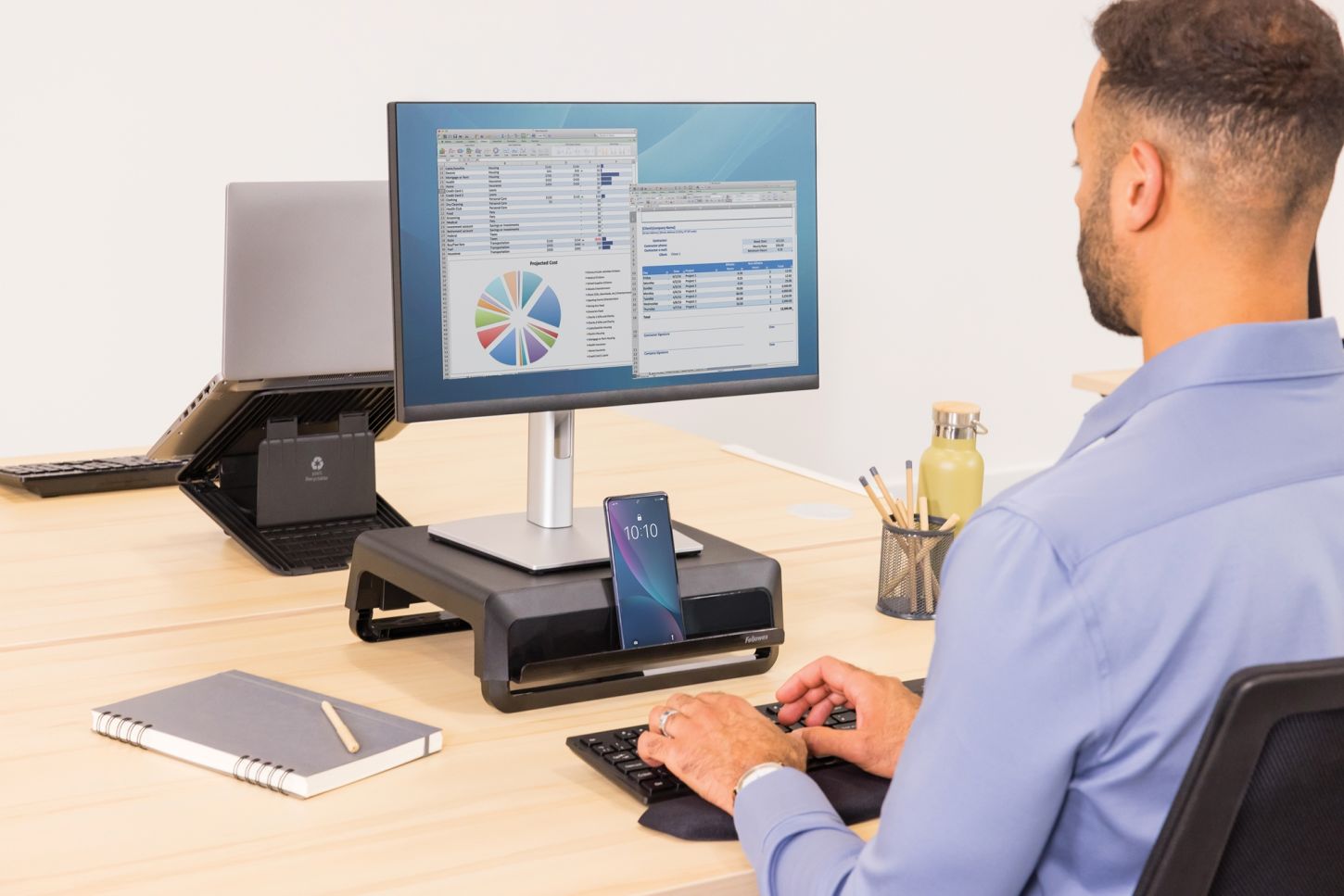 Stojan pod monitor Fellowes BREYTA čierny 