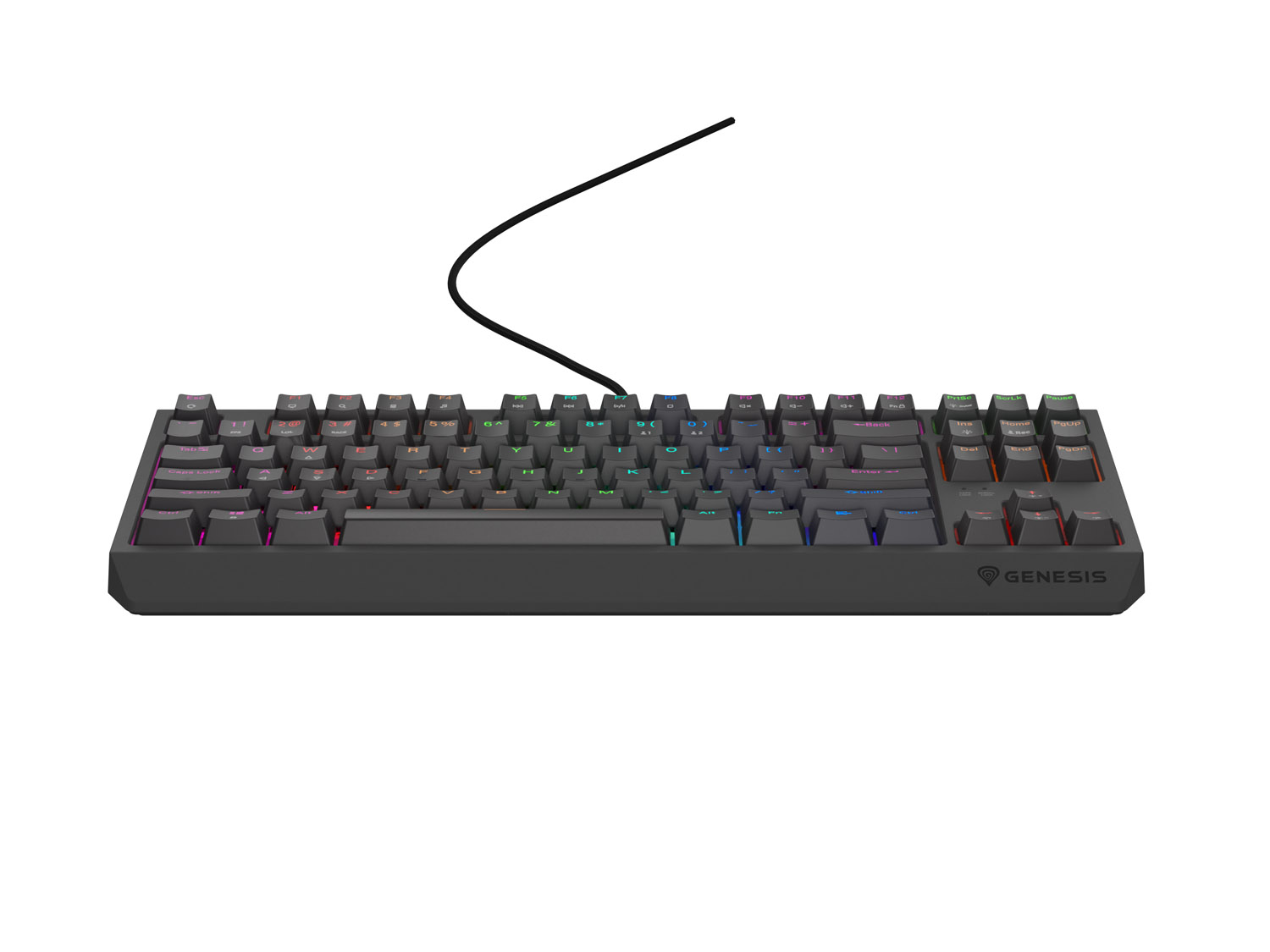 Genesis herná bezdrôtová klávesnica THOR 230 Lite/ Drôtová USB/ US layout/ Čierna 
