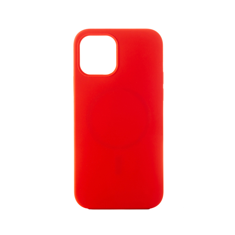 ER POWER Silikónový kryt CARNEVAL SNAP iPhone pre 13 mini s MagSafe- Červená