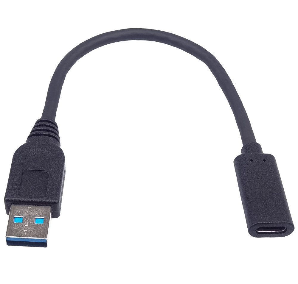 PremiumCord Adaptér USB 3.0 A/ samec - USB-C/ samica, USB 3.2 GEN2, 3A, 20cm
