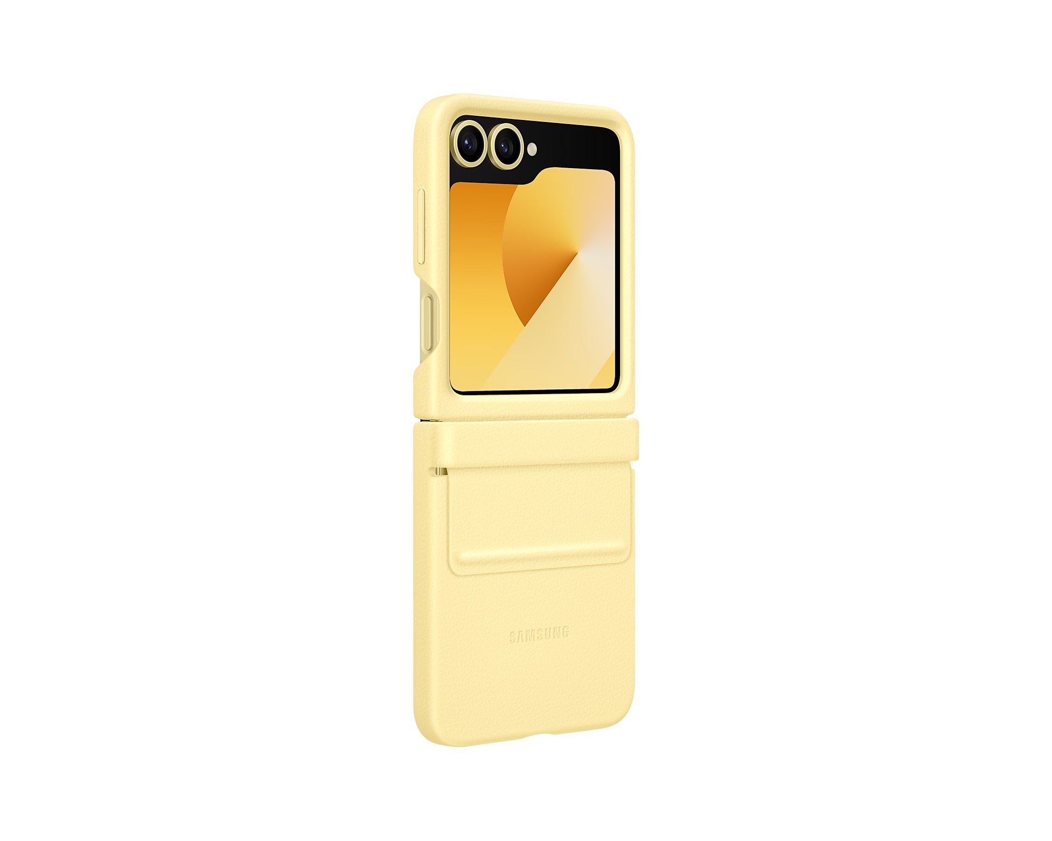 Samsung Ochranný kryt z vegánskej kože pre Flip 6 Yellow 