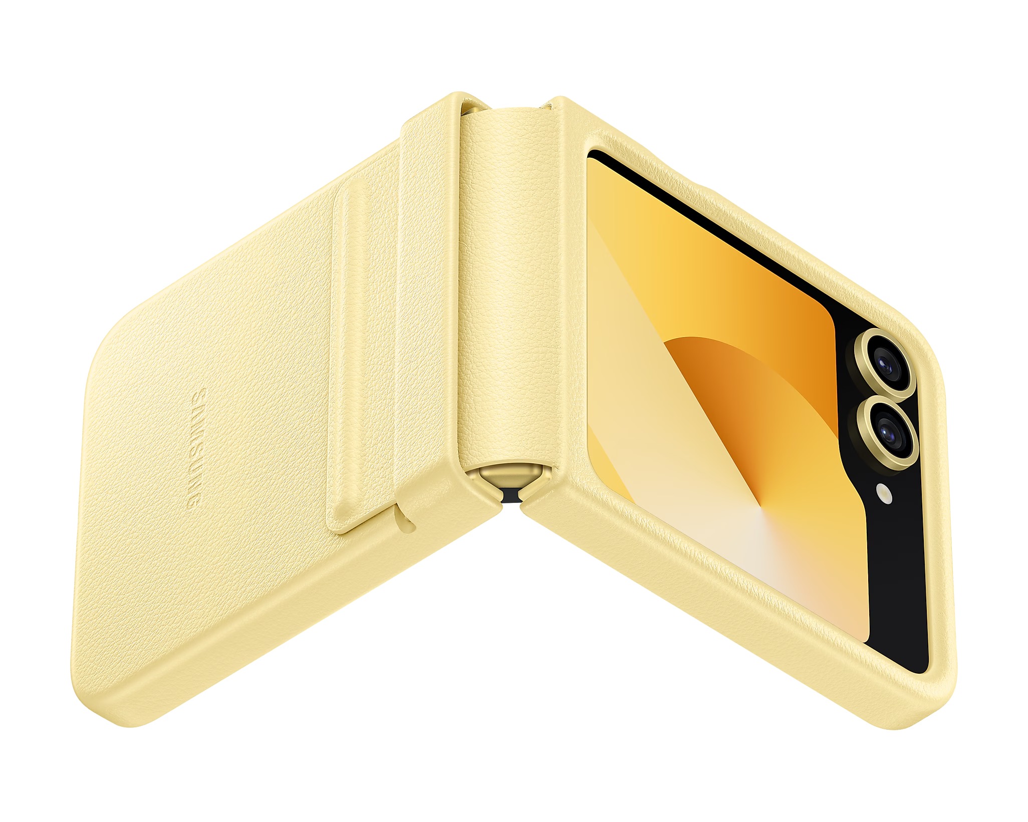 Samsung Ochranný kryt z vegánskej kože pre Flip 6 Yellow 