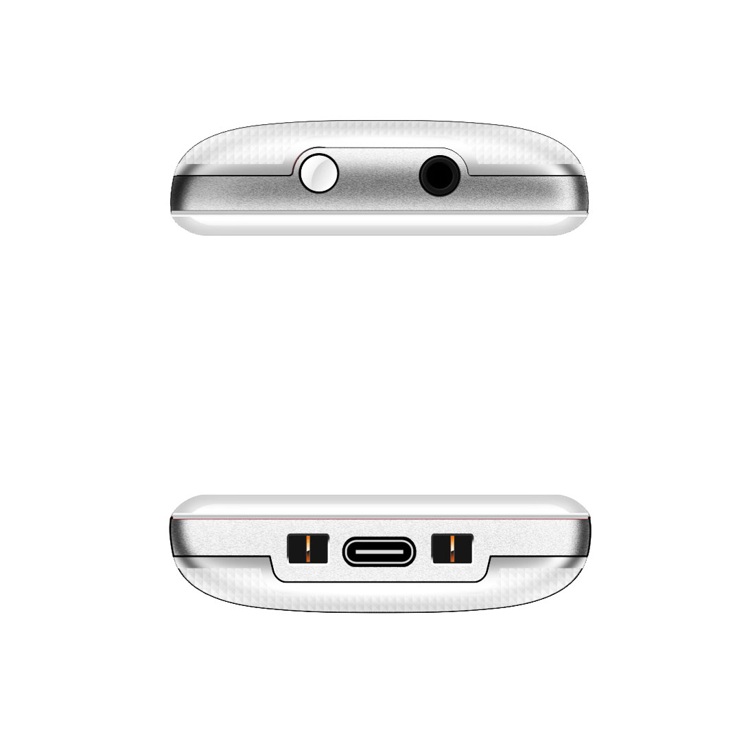 EVOLVEO EasyPhone, mobilný telefón pre seniorov s nabíjacím stojanom, biela 