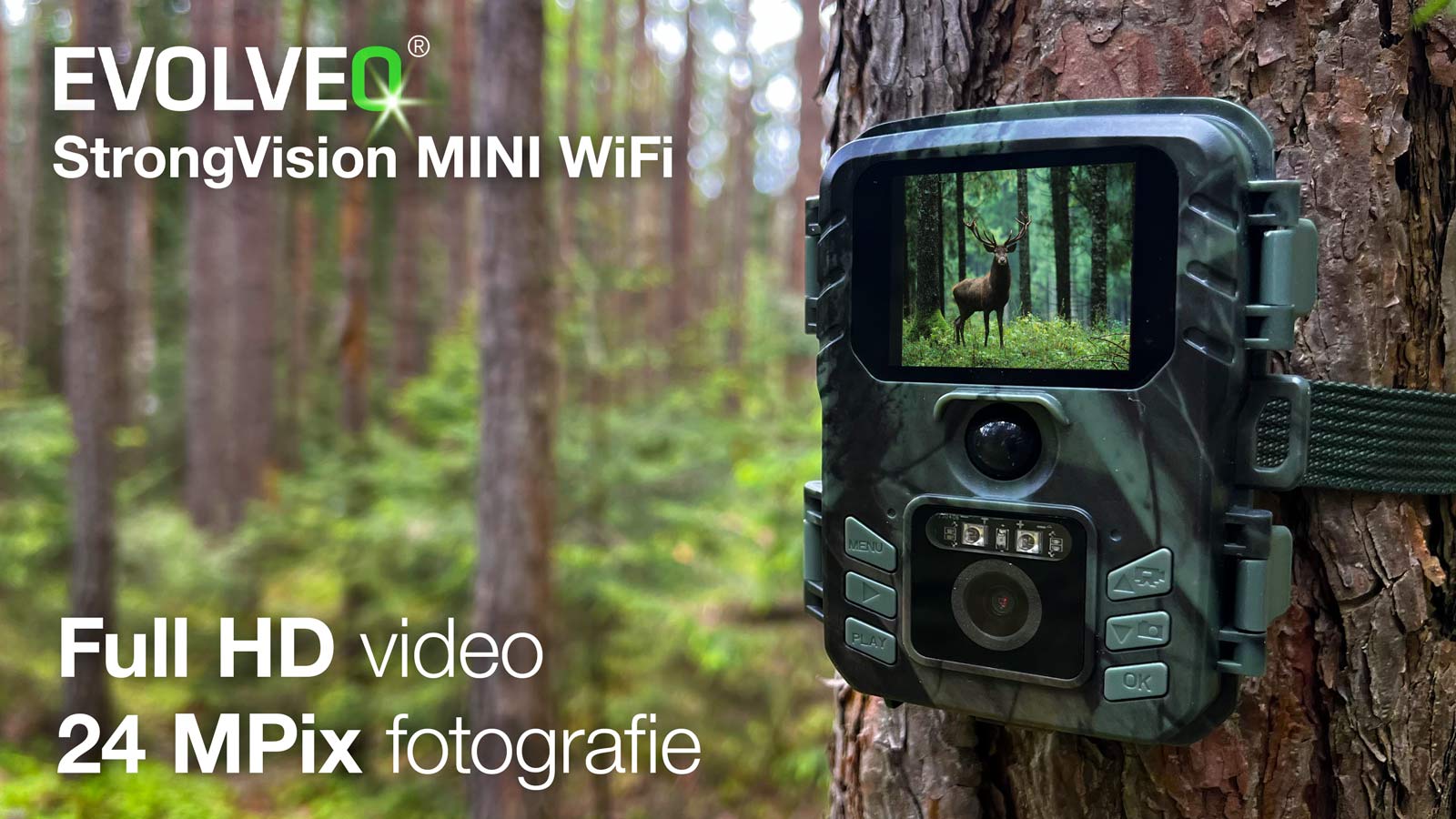 EVOLVEO StrongVision MINI WiFi, fotopasca/ bezpečnostná kamera s aplikáciou 