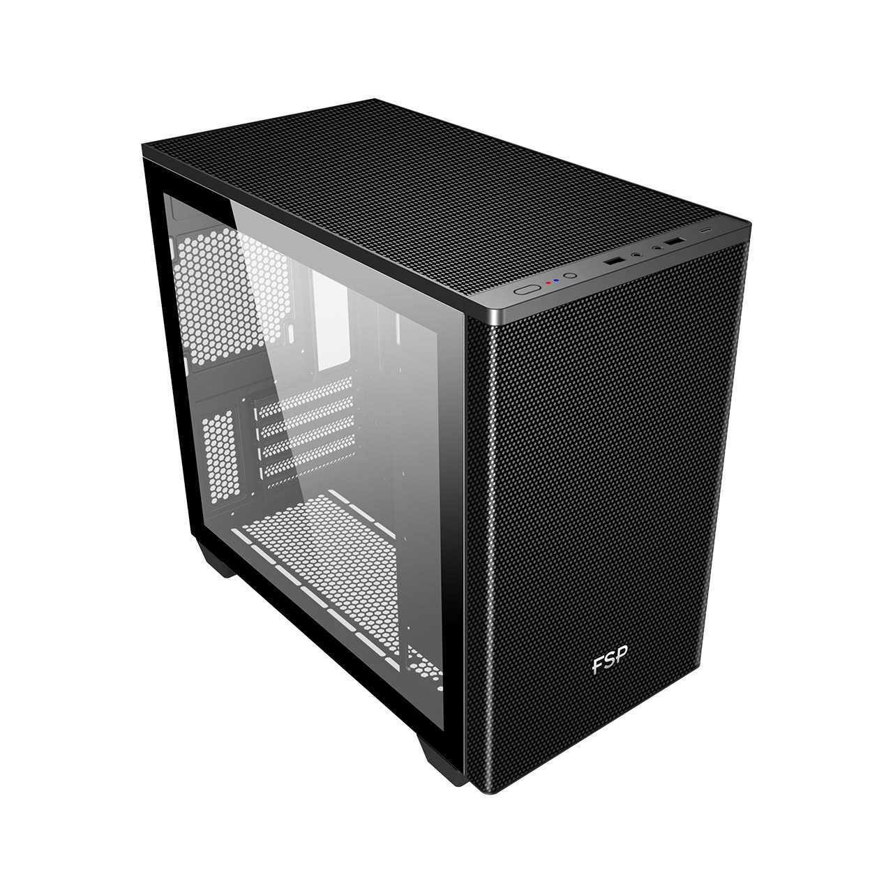 FSP CST360B/ Micro Tower/ Transpar./ Čierna 