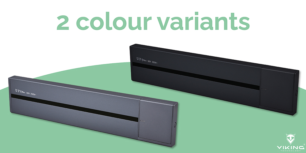 Zásuvková lišta - povrchová Viking LP60G/ 230V, 50Hz/ 60cm dĺžka/ sivá/ až 7 modulov/ IP20/ hliník/ povrchová 