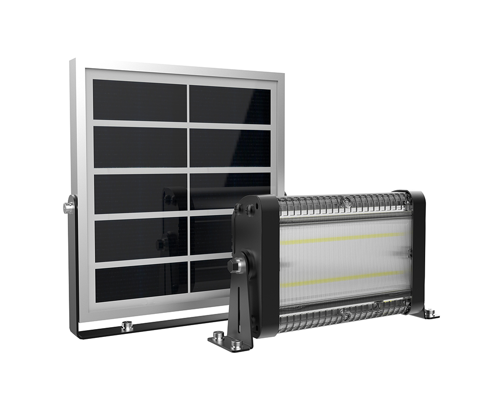 Vonkajšie solárne LED svetlo Viking SR20/ 3000 lm/ 4 režimy/ IP65/ studená biela
