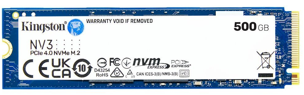 Kingston NV3/ 500GB/ SSD/ 0/ M.2 NVMe/ 5R 