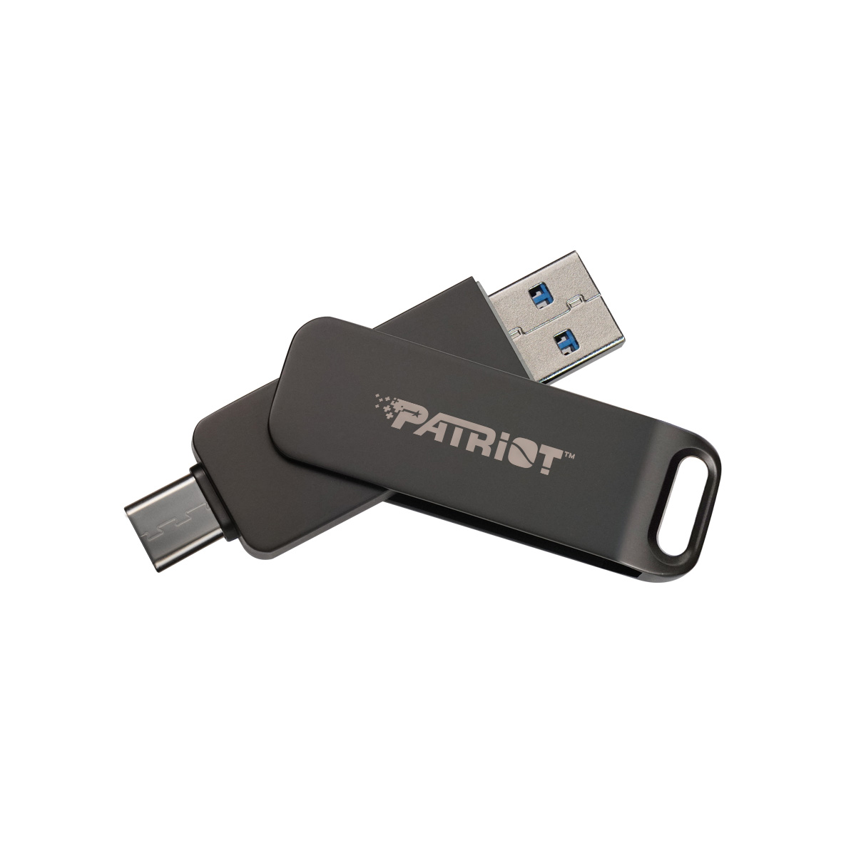 Patriot RAGE R550/ 256GB/ USB 3.2/ USB-A + USB-C/ Čierna 